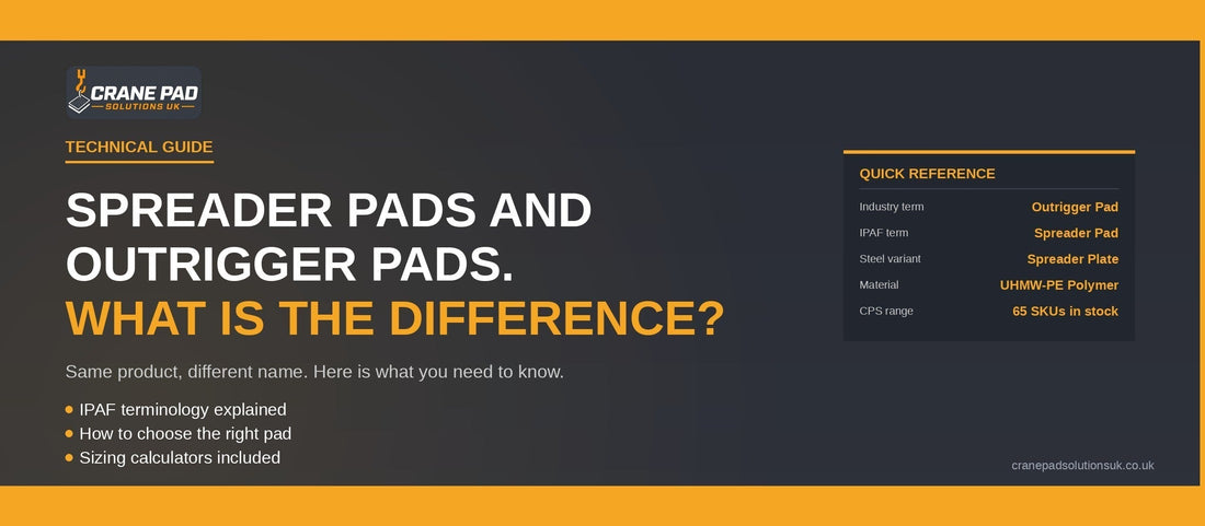 Spreader pads and outrigger pads UHMW-PE technical guide from Crane Pad Solutions UK