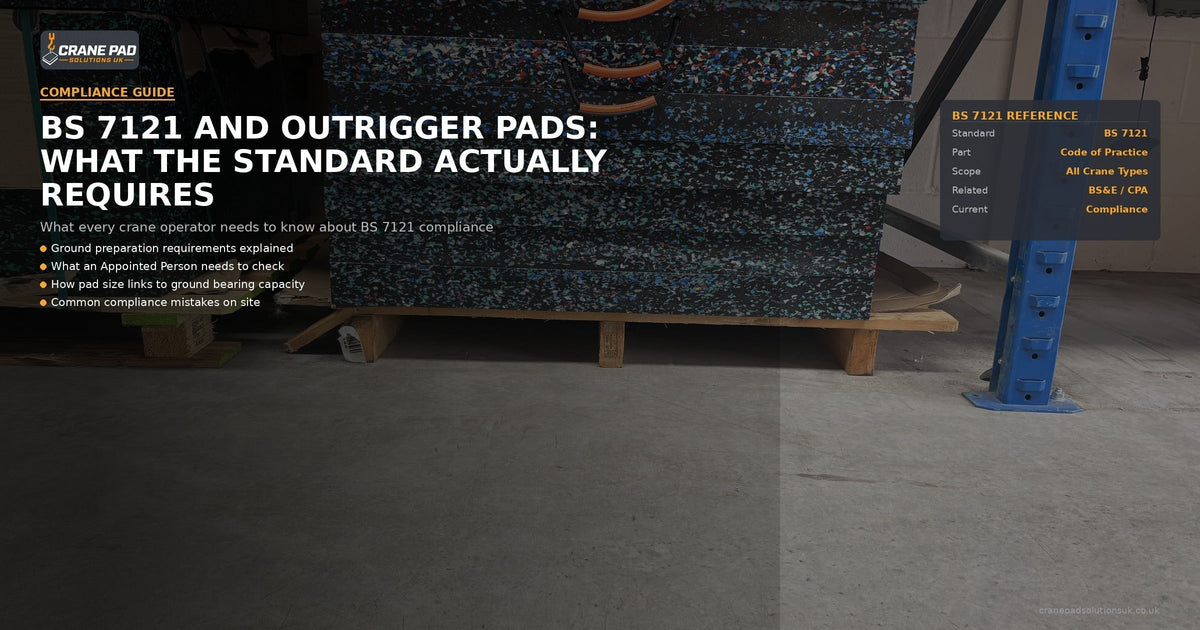 BS 7121 and Outrigger Pads: What the Standard Requires | Crane Pad Solutions UK