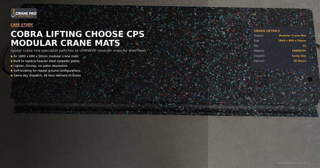 Cobra Lifting Spider Crane Mats Case Study | Crane Pad Solutions UK