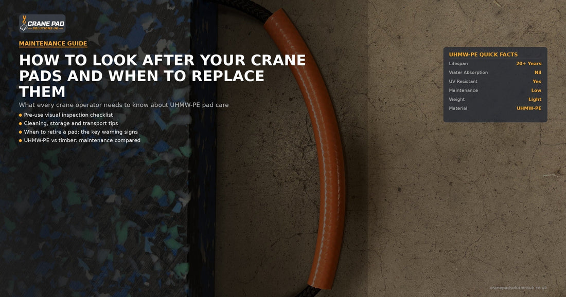How to Look After Your Crane Pads and When to Replace Them