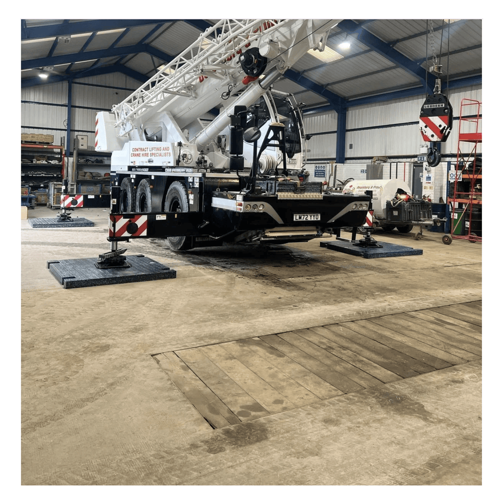 2000x2000x100mm Heavy Lift Crane Pad | 262T UK Supplier