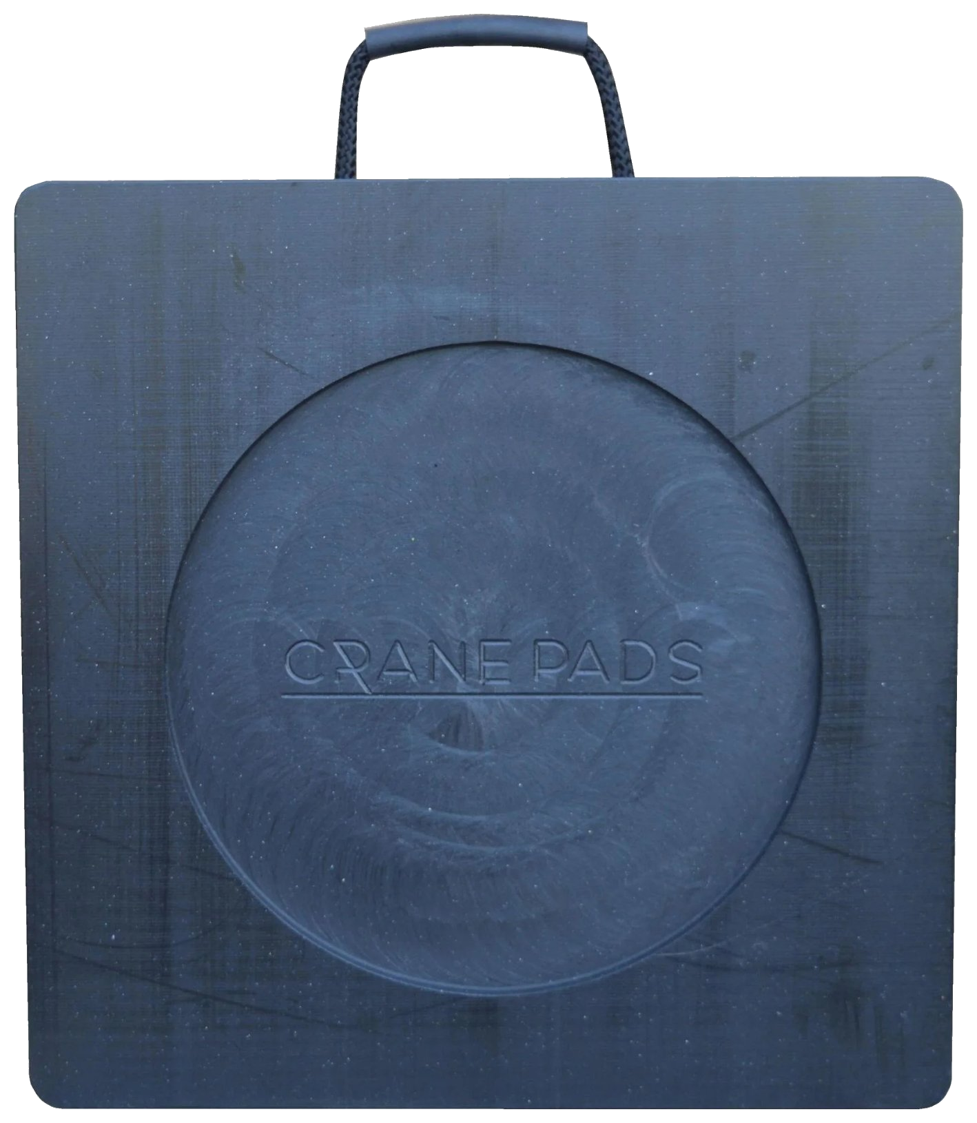 500x500x40mm black economy recessed outrigger pad UHMW-PE UK