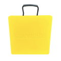 400x400x30mm hi-viz yellow outrigger pad UHMW-PE 8 tonne rated