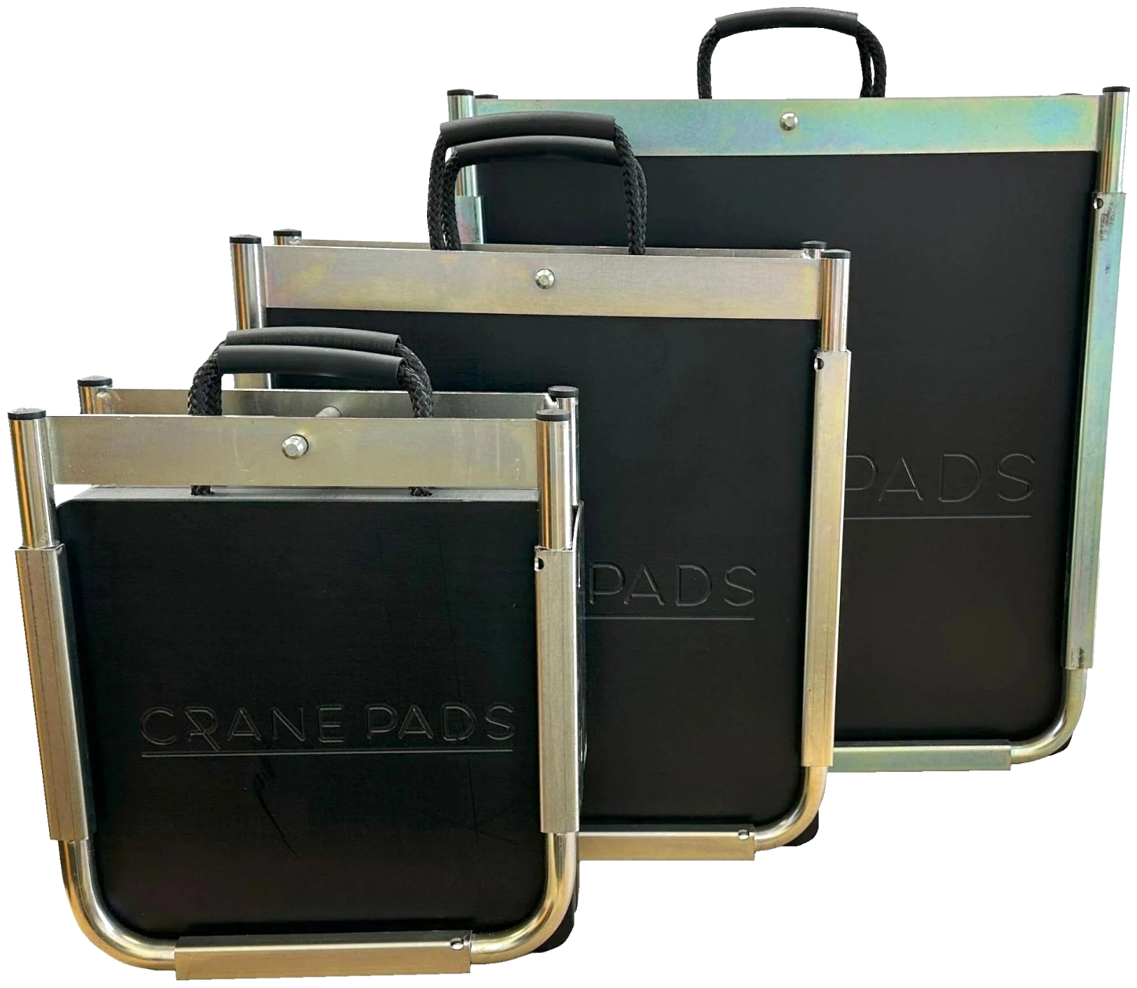 500x500 Crane Pad Stowage Kit | 2x CPS Essential Pads and Galvanised Holster UK